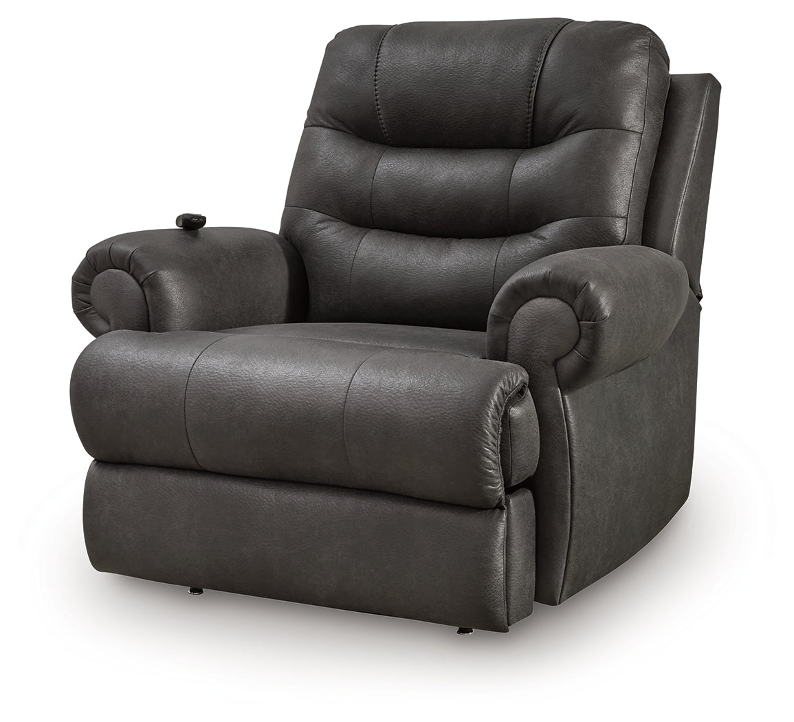 Revived and Restored Granite Power Lift Recliner by Ashley at Eve Furniture