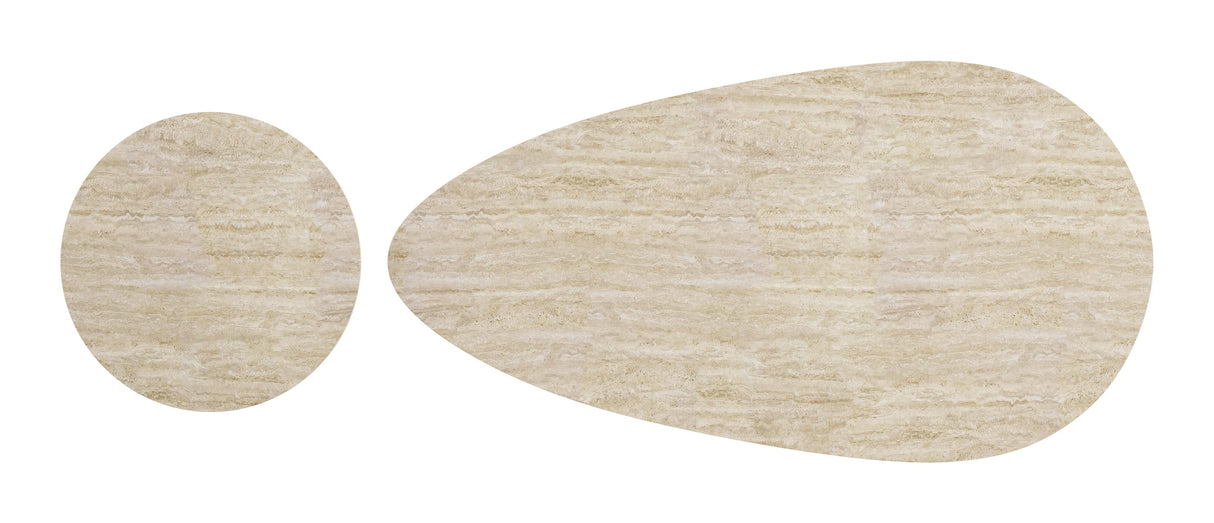 Reyes Natural & Black Coffee Table Set (2-Piece) by Zuomod at Eve Furniture