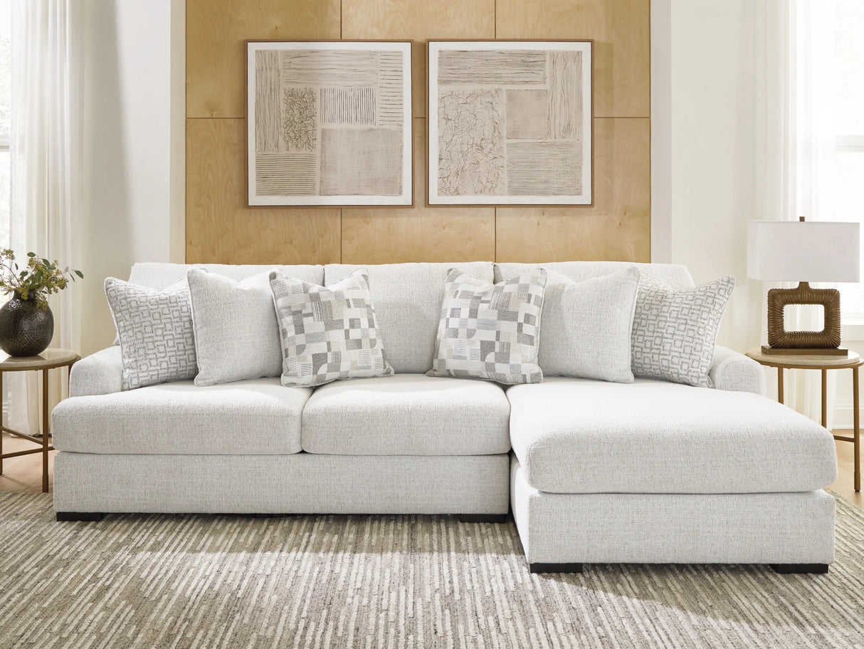 Misty-Lakes Chalk 2-Piece RAF Sectional by Ashley at Eve Furniture