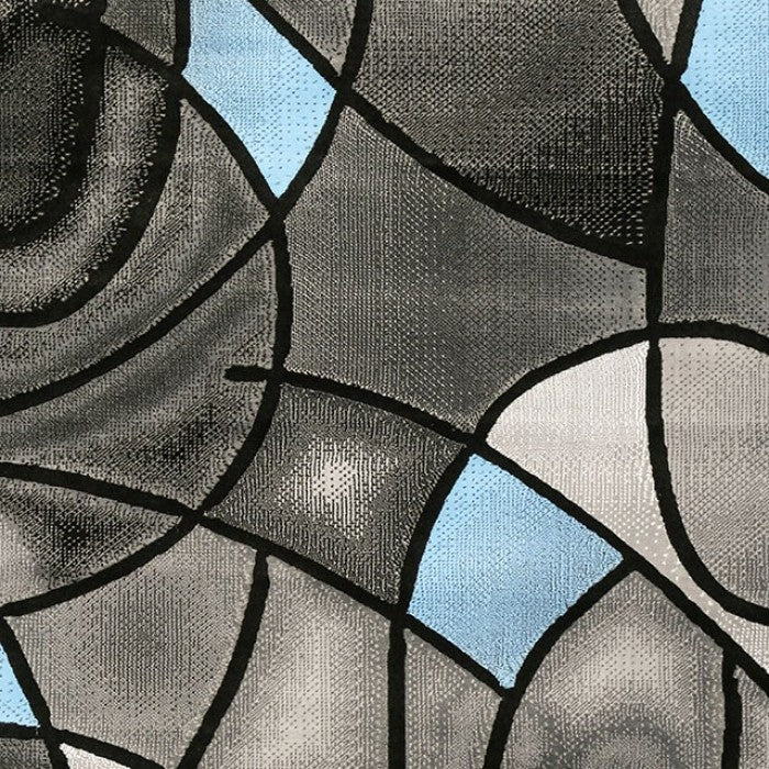 Sivas Contemporary Charcoal Blue Area Rug