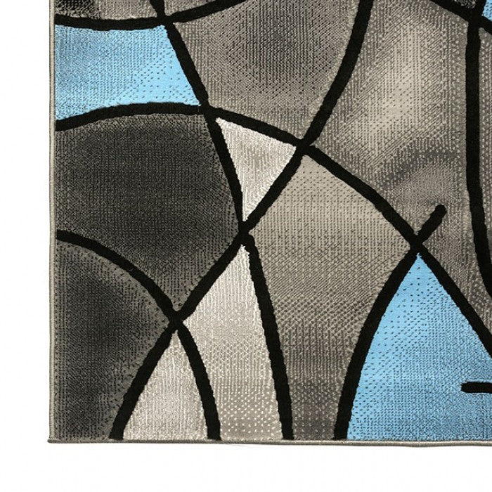 Sivas Contemporary Charcoal Blue Area Rug