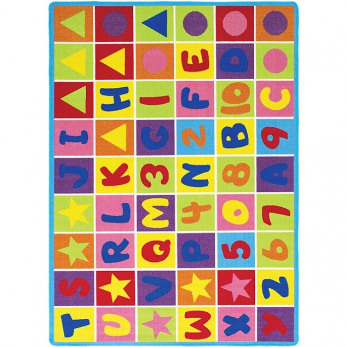 Abbey Contemporary Alphabet Multi Area Rug