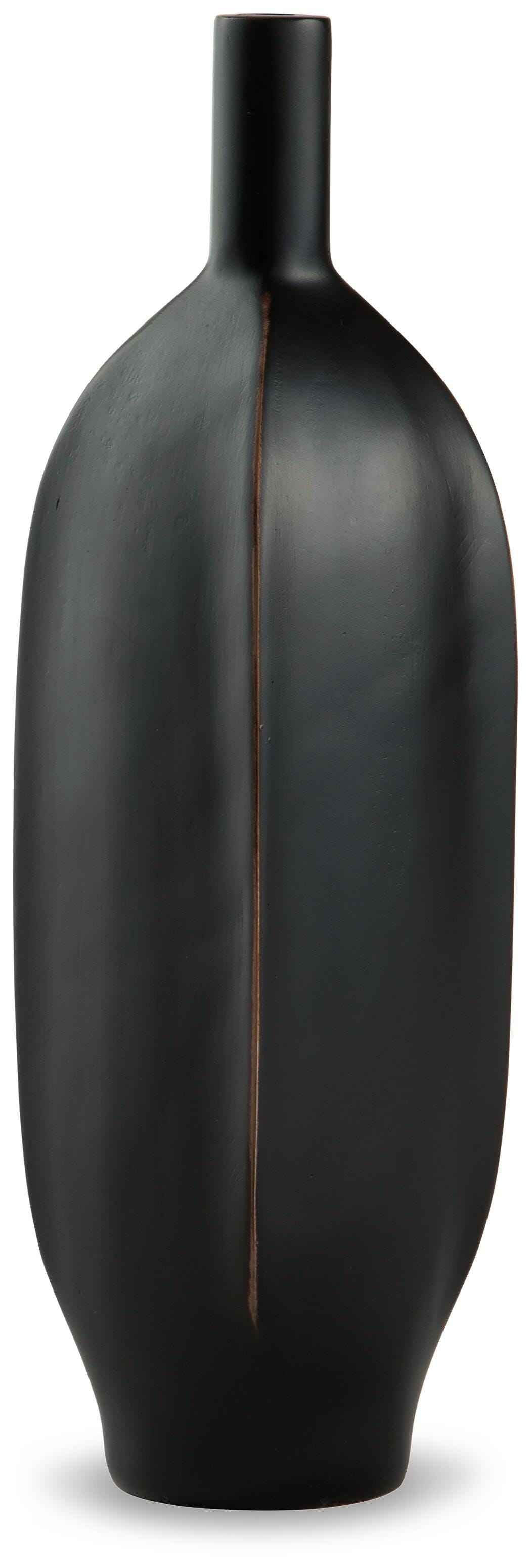 Rhaveney Black Vase by Ashley at Eve Furniture