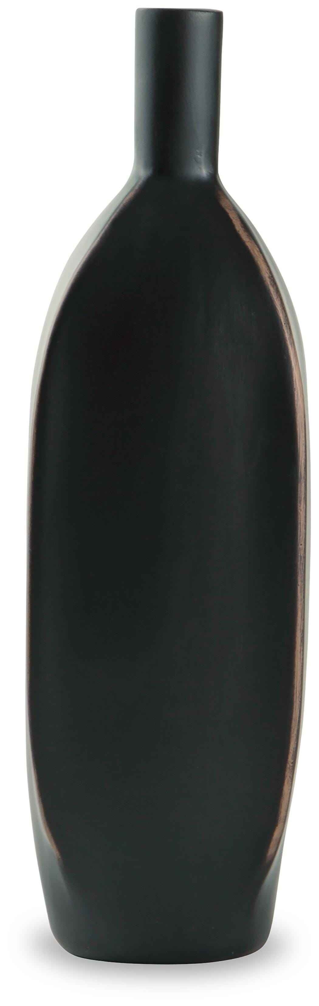 Rhaveney Black Vase by Ashley at Eve Furniture