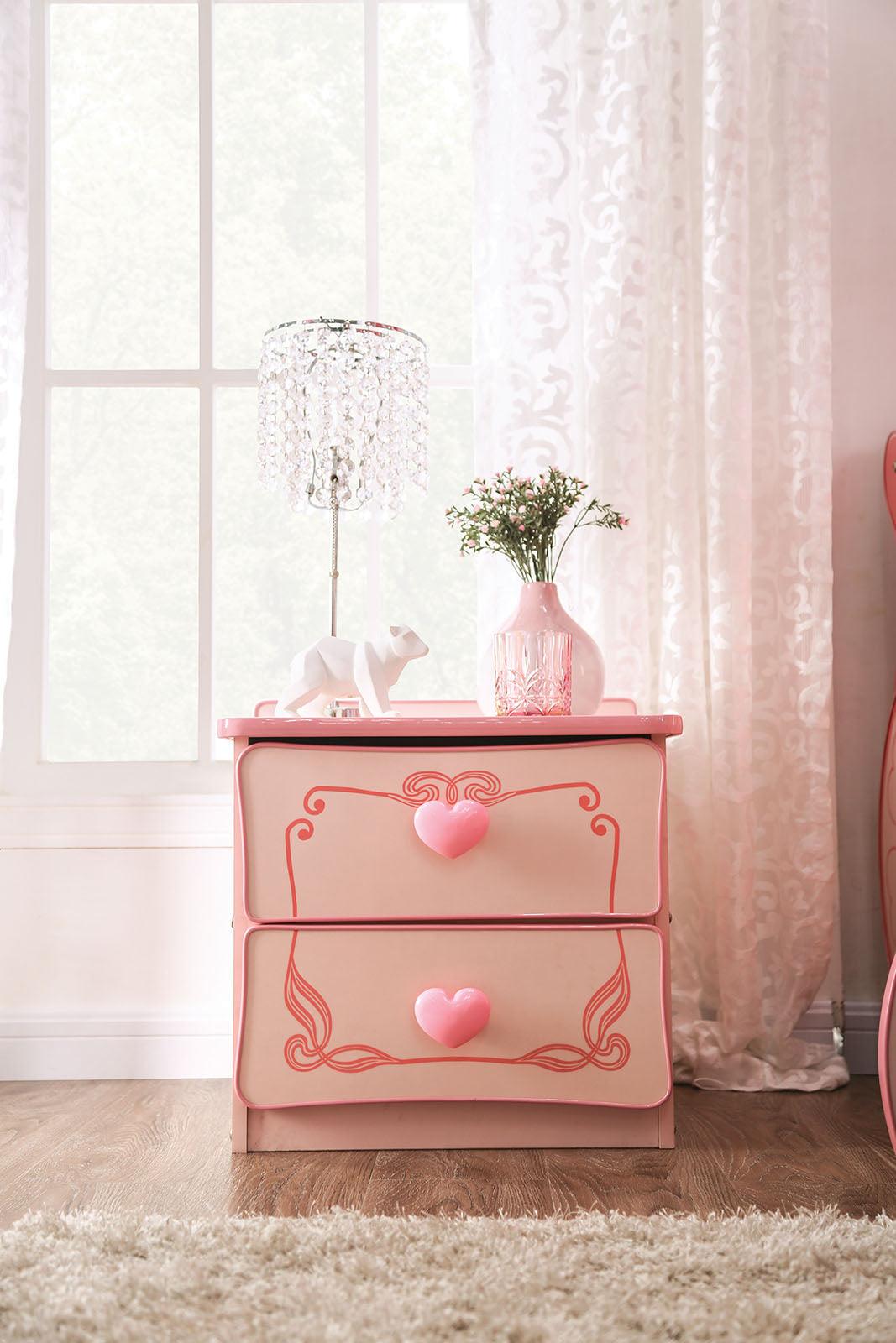 Rheanna Pink Night Stand by Furniture of America at Eve Furniture