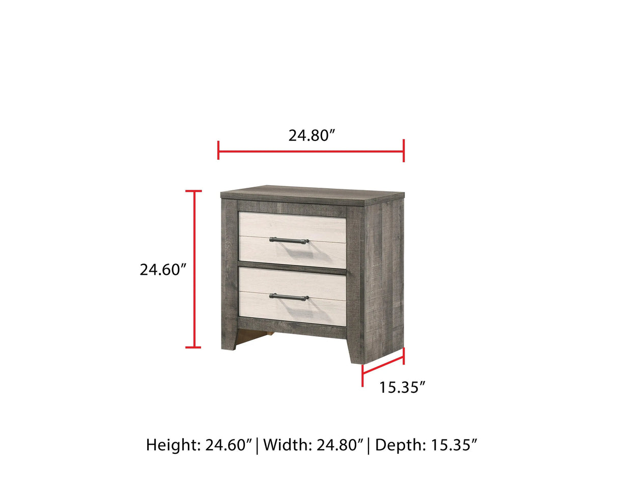 Rhett Brown and Cream LED Platform Bedroom Set by Crown Mark at Eve Furniture
