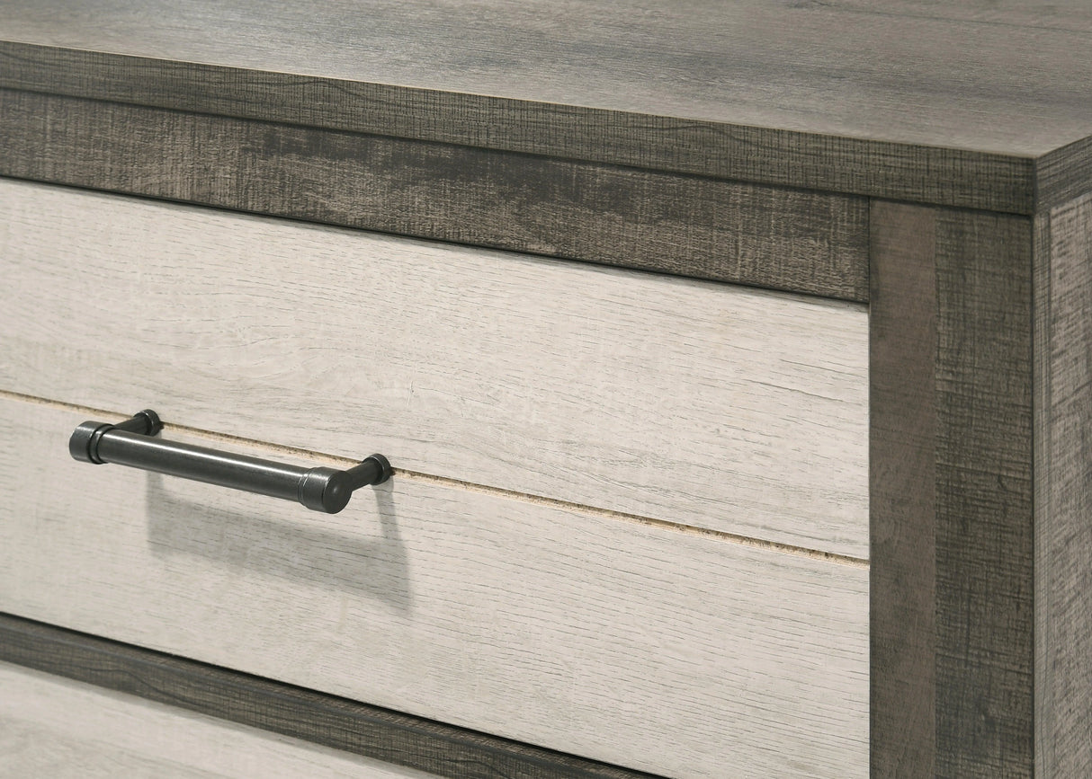Rhett Brown and Cream LED Platform Bedroom Set by Crown Mark at Eve Furniture