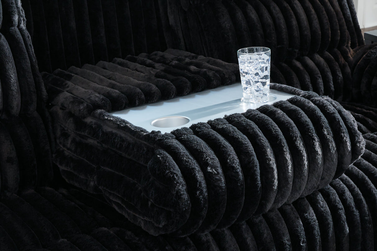 Rhine Falls Onyx Power Reclining Living Room Set by Ashley at Eve Furniture