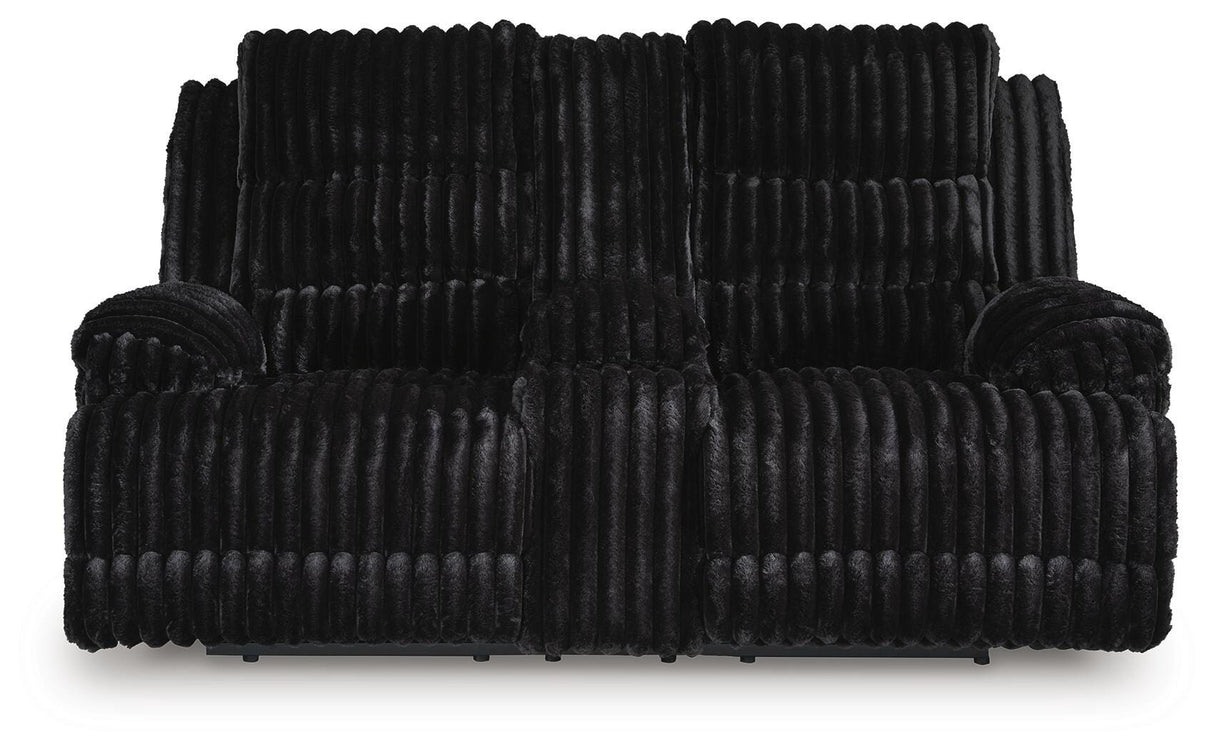 Rhine Falls Onyx Power Reclining Living Room Set by Ashley at Eve Furniture