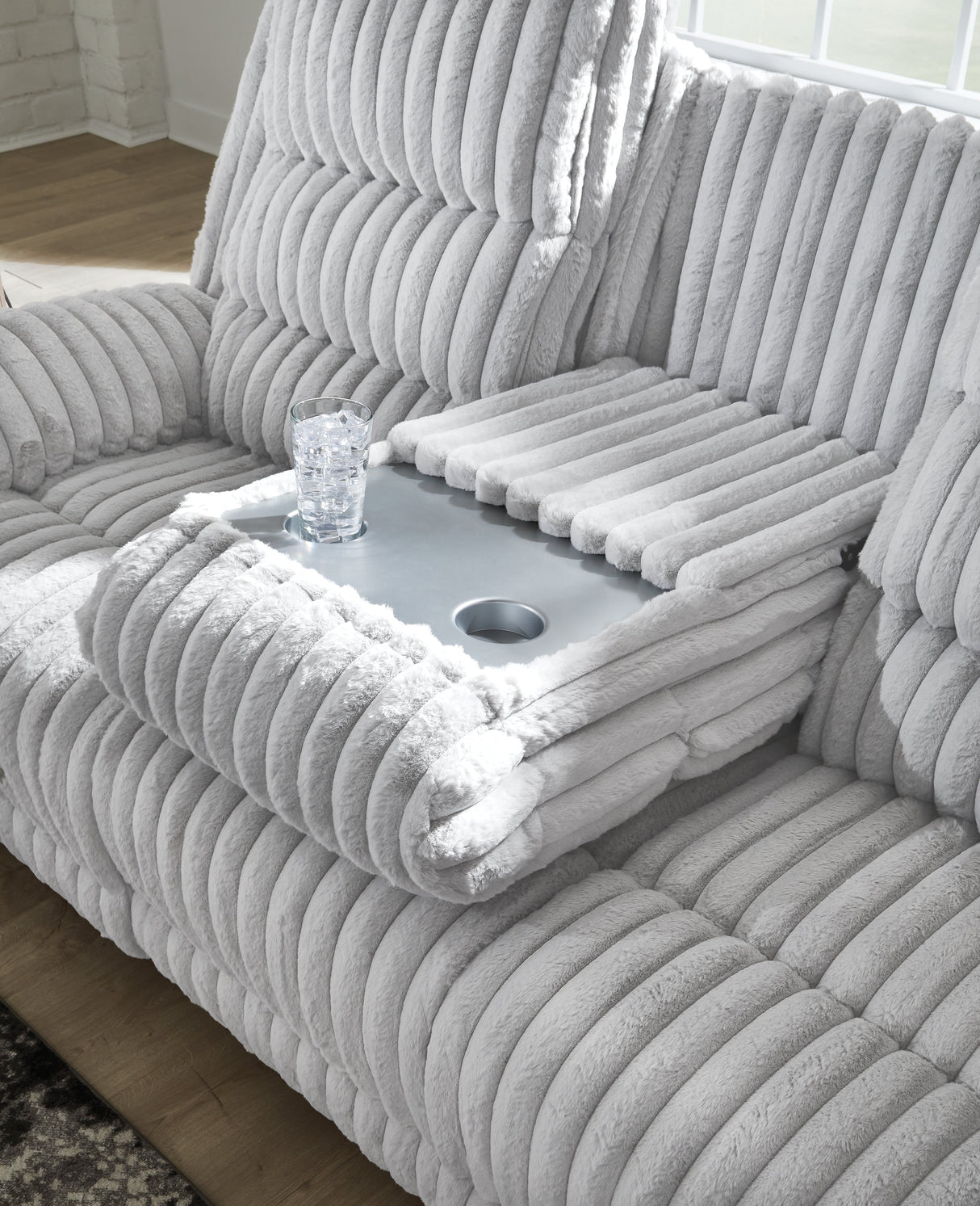 Rhines Falls Alloy Power Reclining Living Room Set by Ashley at Eve Furniture