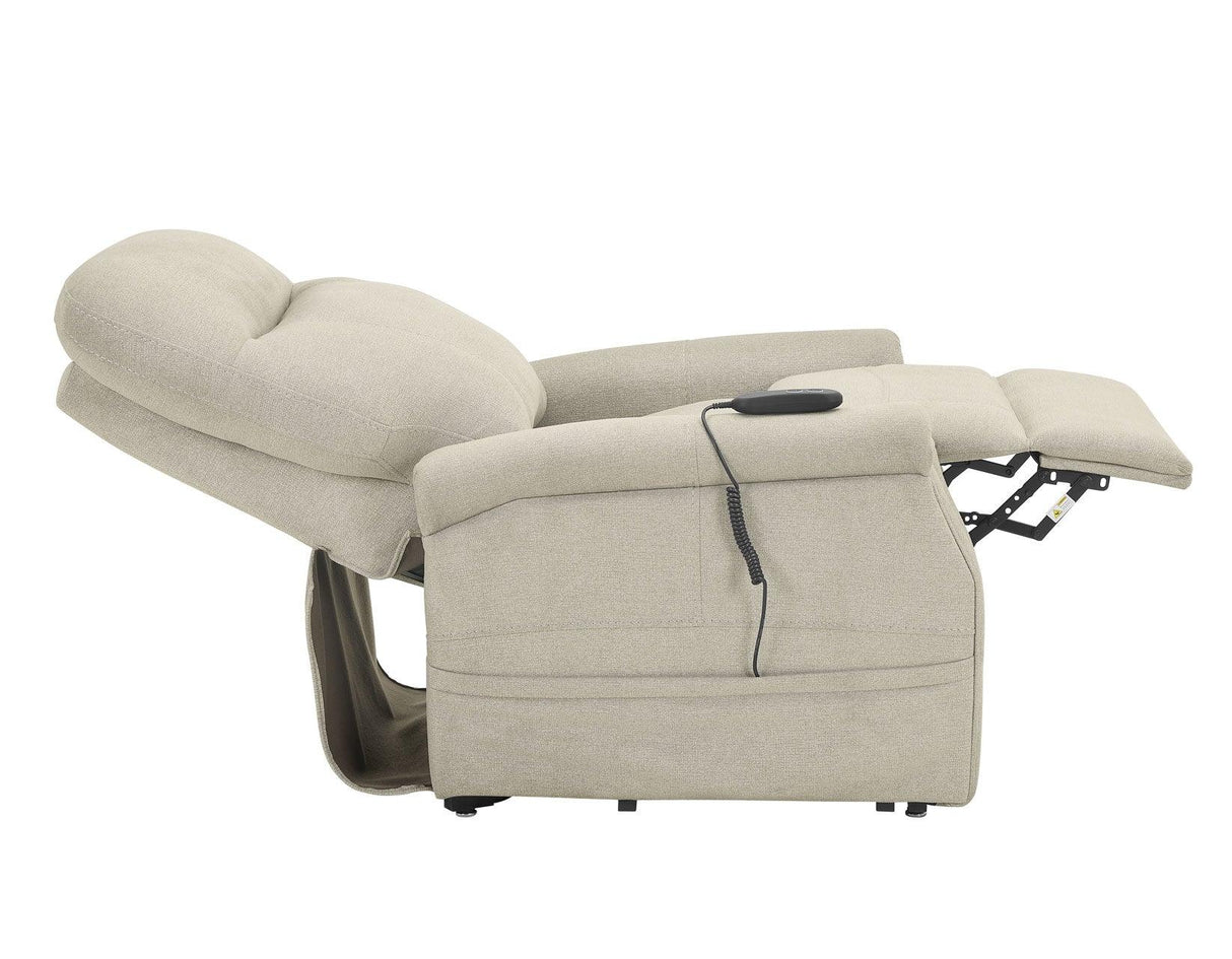 Rhodes Versatile Beige Power Lift Chair by Steve Silver at Eve Furniture