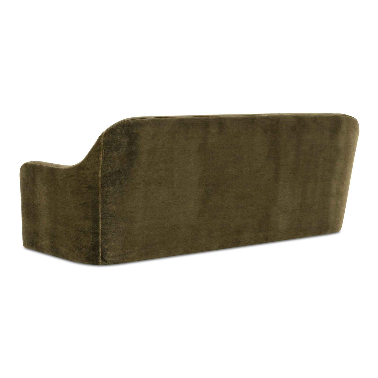 Rialto Dark Green Faux Mohair Sofa