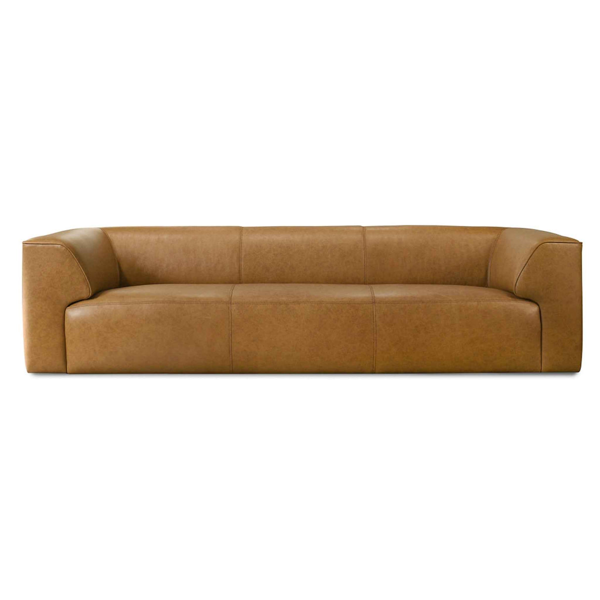 Rialto Tan Leather Sofa by Ashcroft Furniture at Eve Furniture