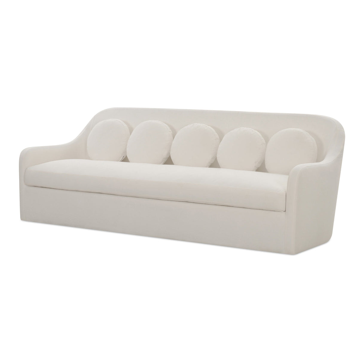 Rialto White Sofa by Moe's Home at Eve Furniture