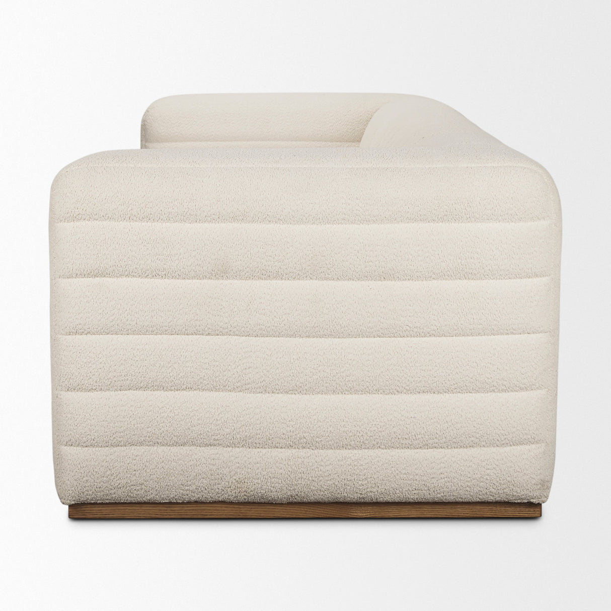 Ricciardo Cream Boucle 3-Seater Sofa by Mercana at Eve Furniture