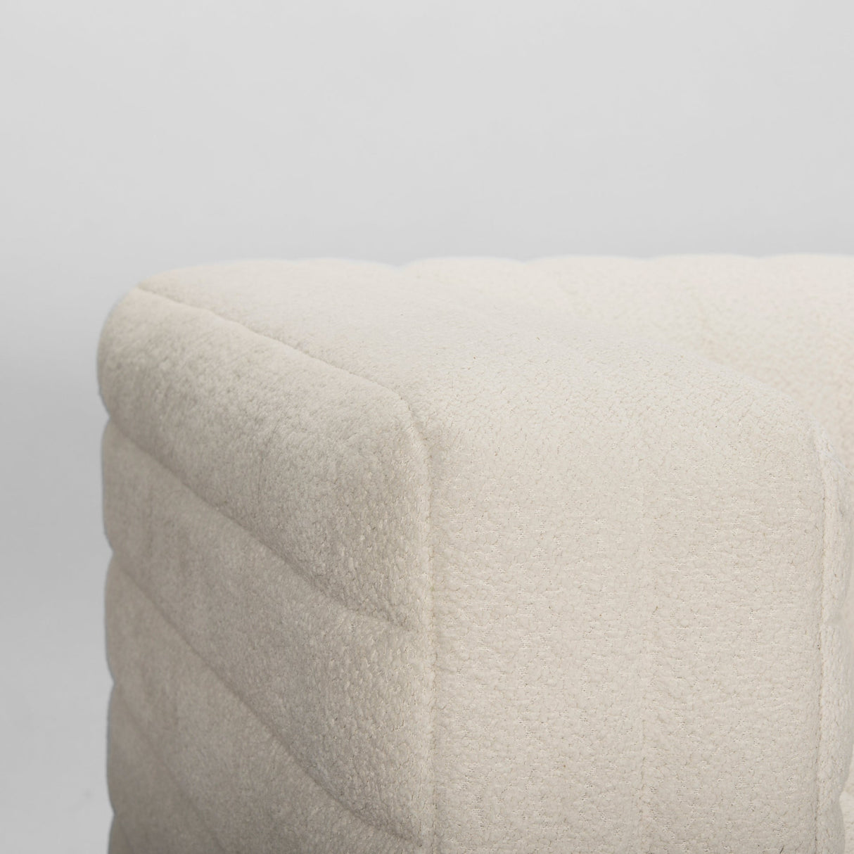 Ricciardo Cream Boucle 3-Seater Sofa by Mercana at Eve Furniture