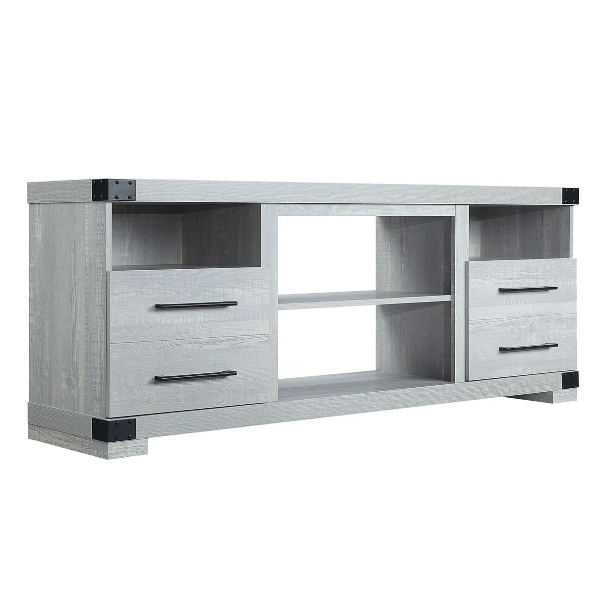 Richmond 60" TV Stand in Grey by Manhattan Comfort at Eve Furniture