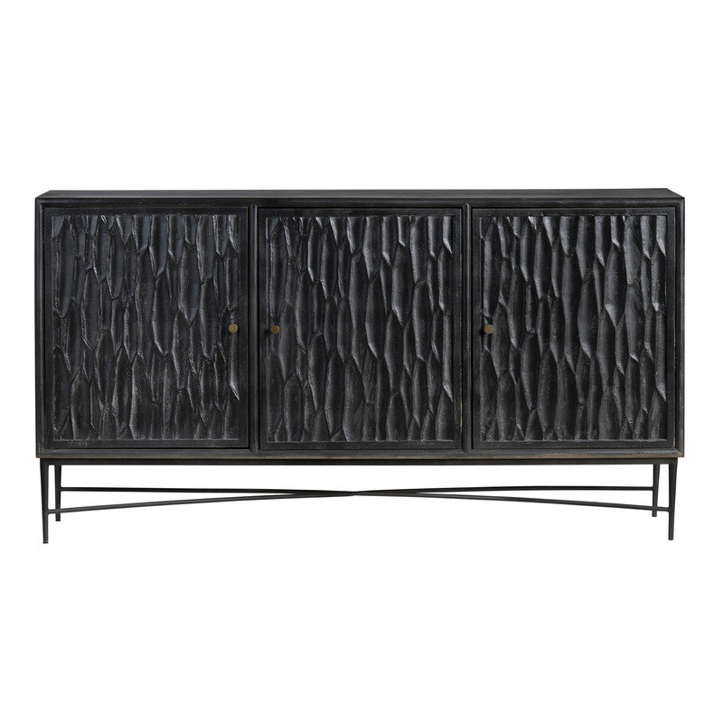 Richmond Black/Black Sideboard by Crestview at Eve Furniture