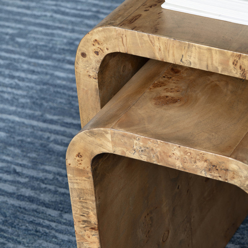 Richmond Brown 2-Piece Nested Tables by Crestview at Eve Furniture