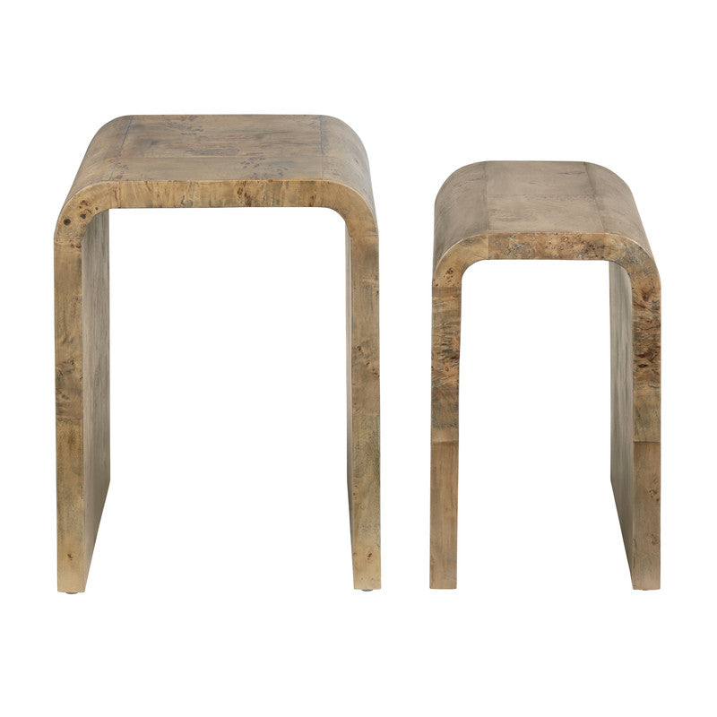 Richmond Brown 2-Piece Nested Tables by Crestview at Eve Furniture