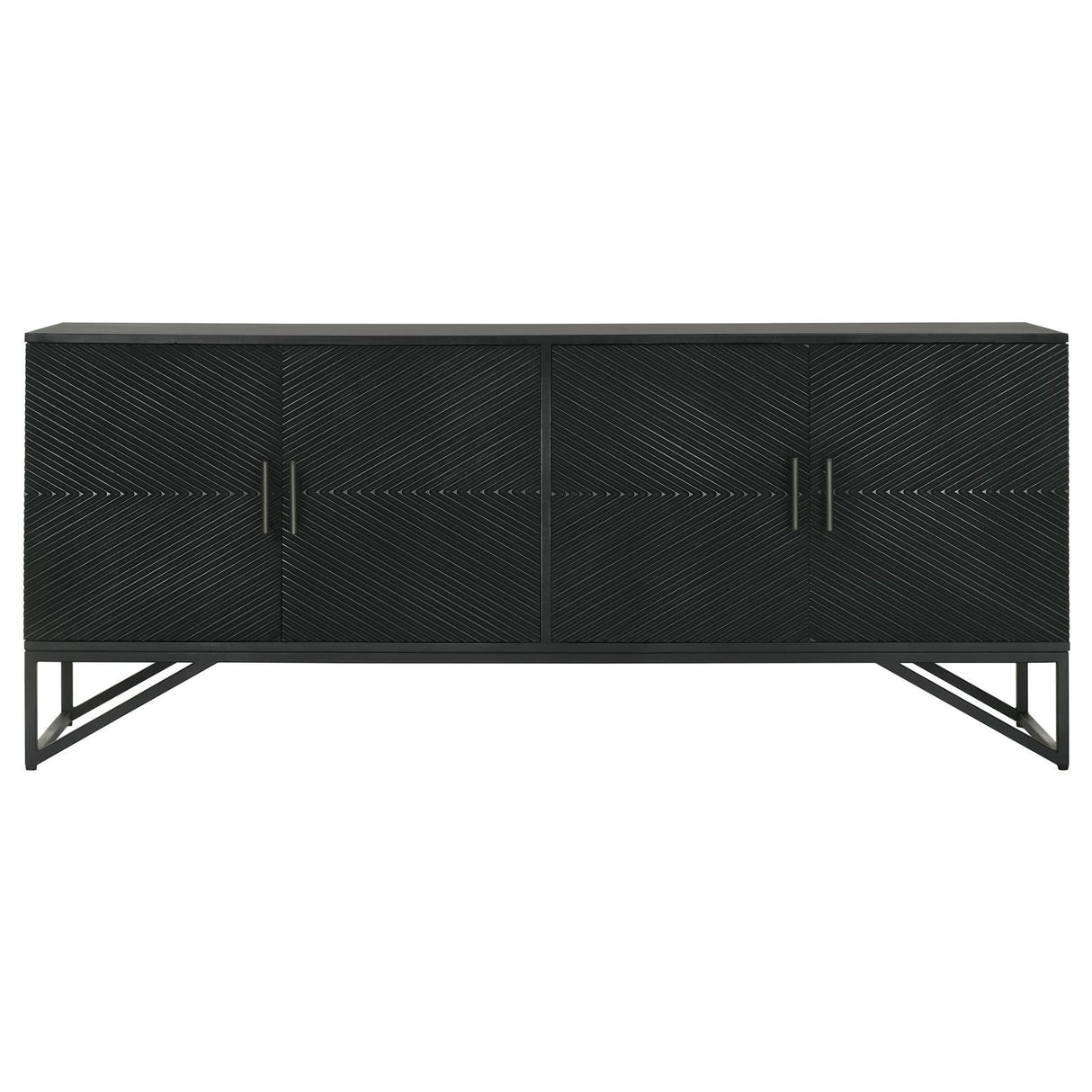 Riddell Black 4-Door Accent Cabinet by Coaster at Eve Furniture