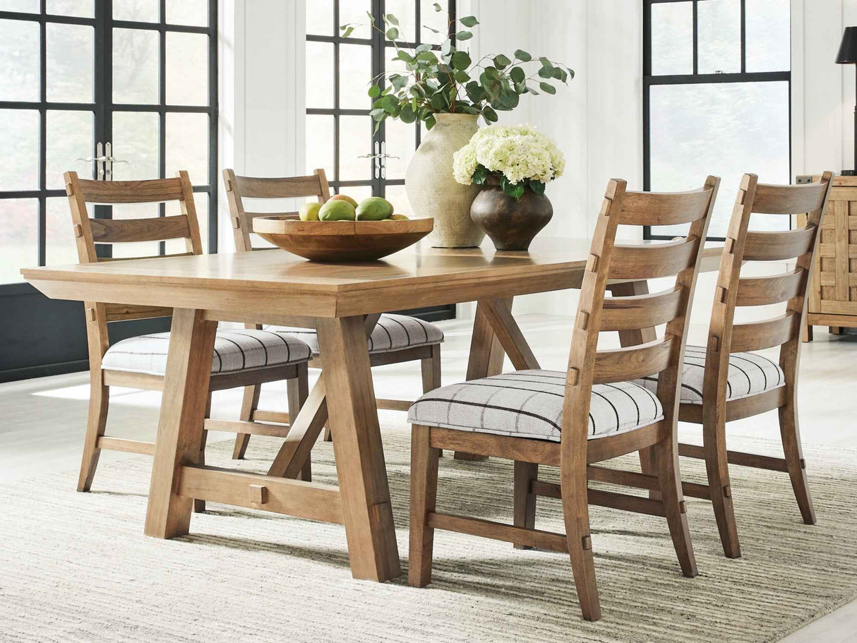 Ridgester Extendable Dining Table and 4 Chairs by Ashley at Eve Furniture