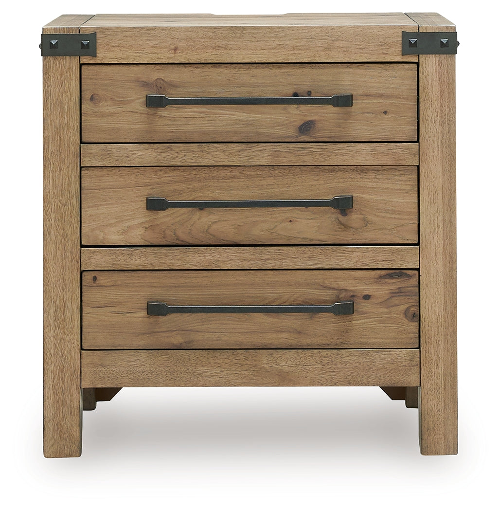 Ridgester Light Brown Panel Bedroom Set by Ashley at Eve Furniture