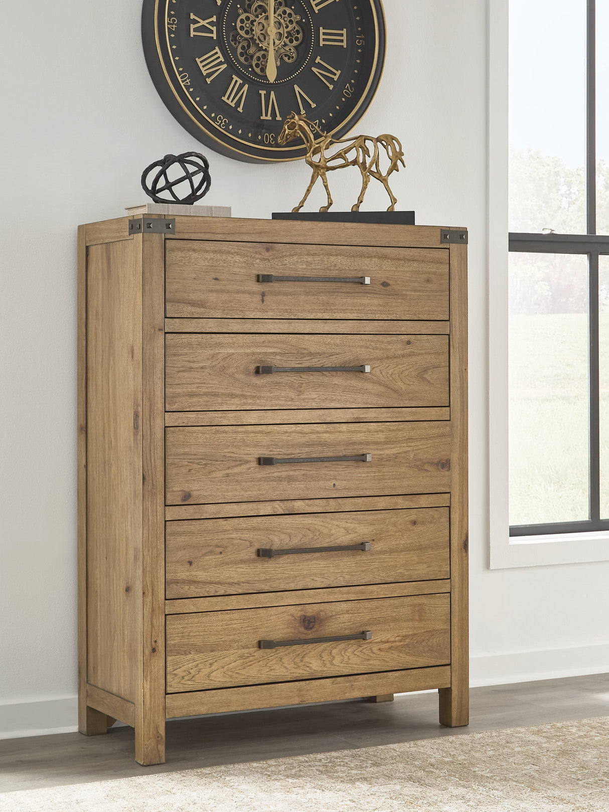 Ridgester Light Brown Panel Bedroom Set by Ashley at Eve Furniture