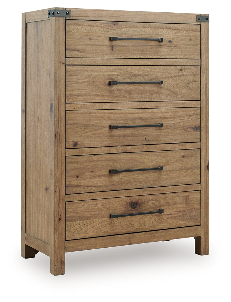 Ridgester Light Brown Panel Bedroom Set by Ashley at Eve Furniture