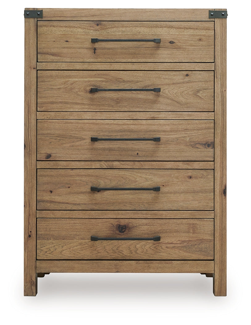 Ridgester Light Brown Panel Bedroom Set by Ashley at Eve Furniture