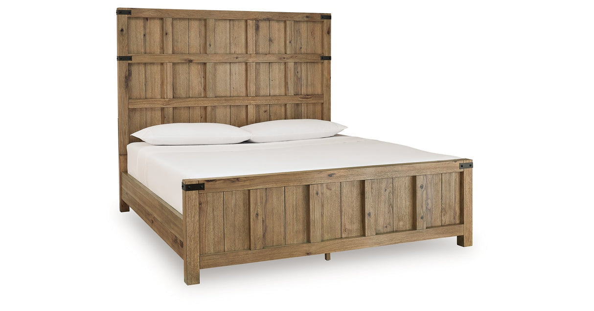Ridgester Light Brown Panel Bedroom Set by Ashley at Eve Furniture