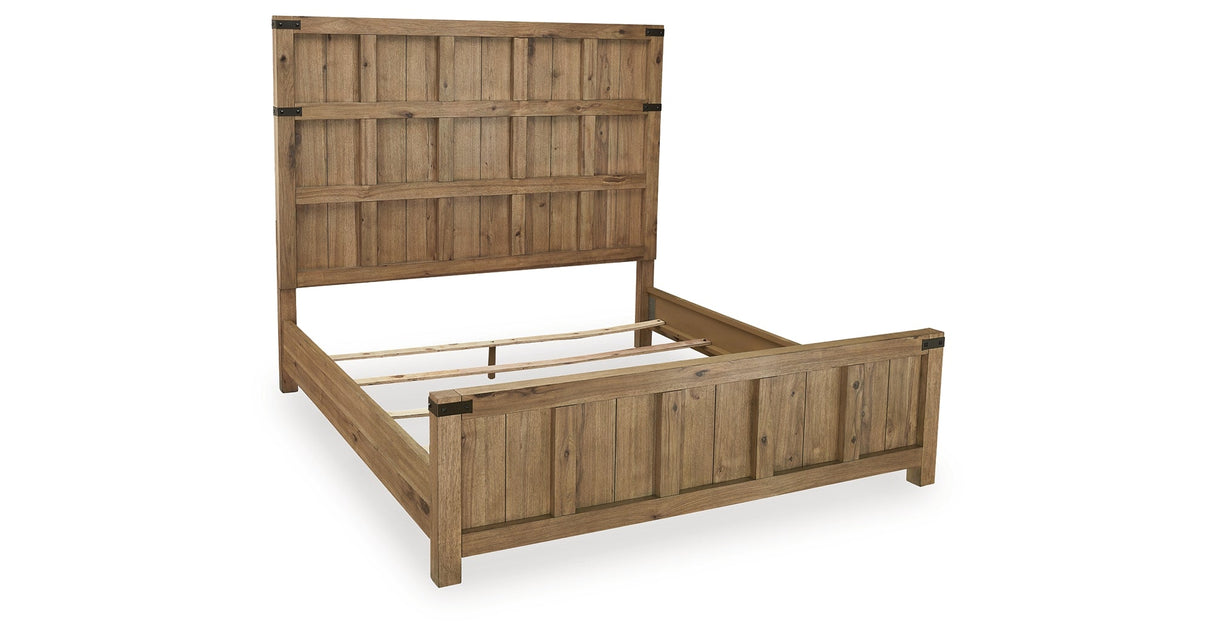 Ridgester Light Brown Panel Bedroom Set by Ashley at Eve Furniture