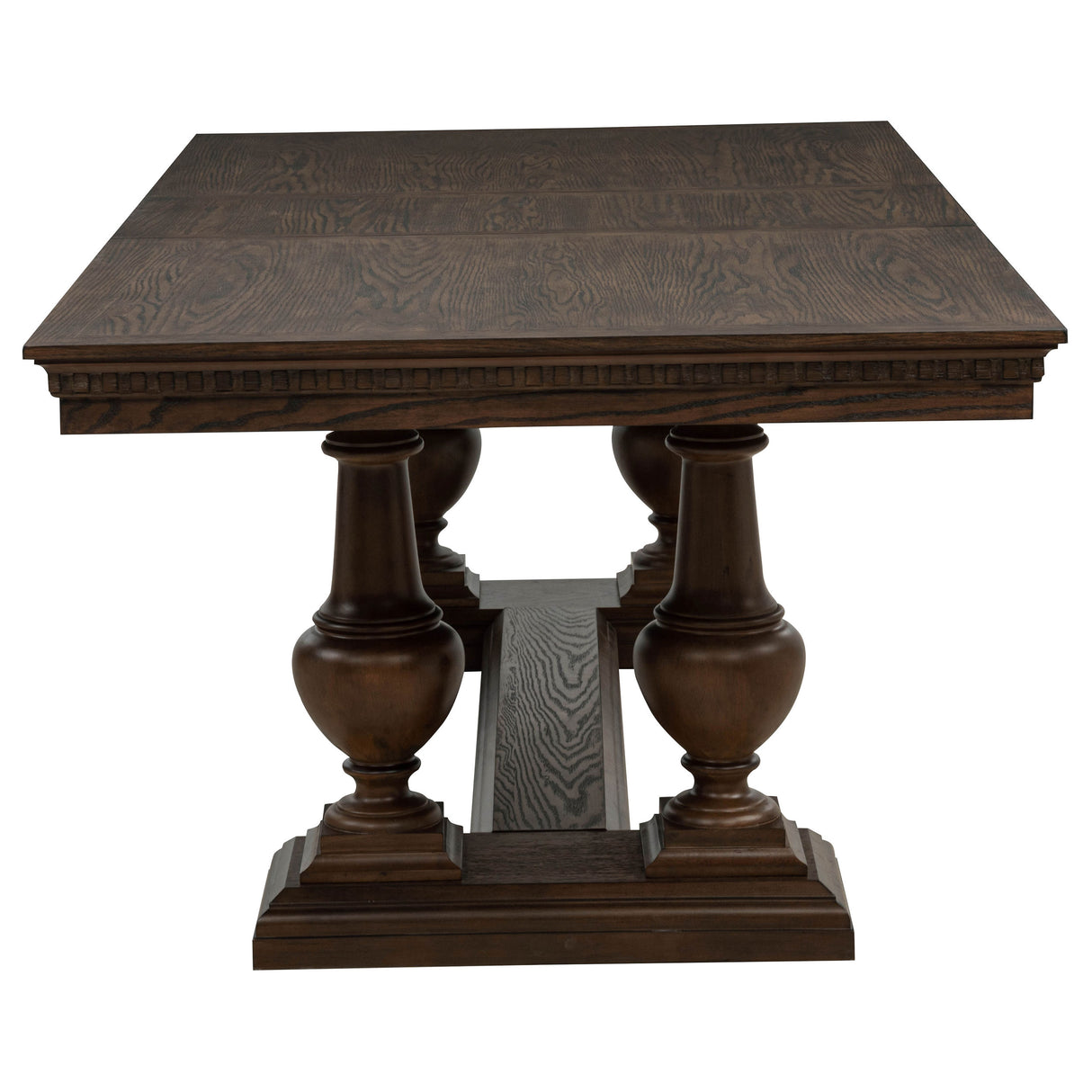 Ridgewell Dark Oak Rectangular Trestle Dining Table by Coaster at Eve Furniture