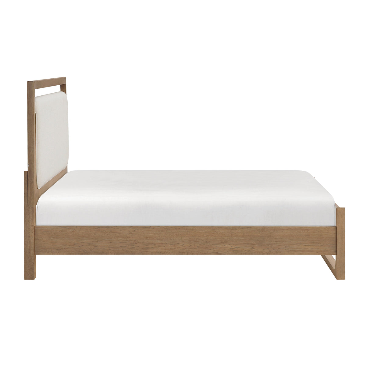 Riley Light Brown California King Upholstered Bed by Homelegance at Eve Furniture