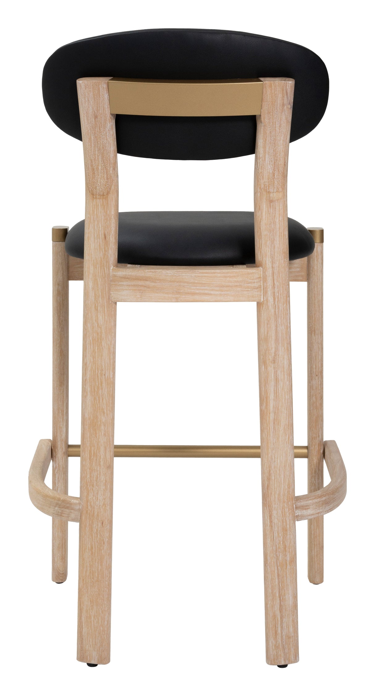 Rilou Black & Natural Barstool (Set of 2) by Zuomod at Eve Furniture