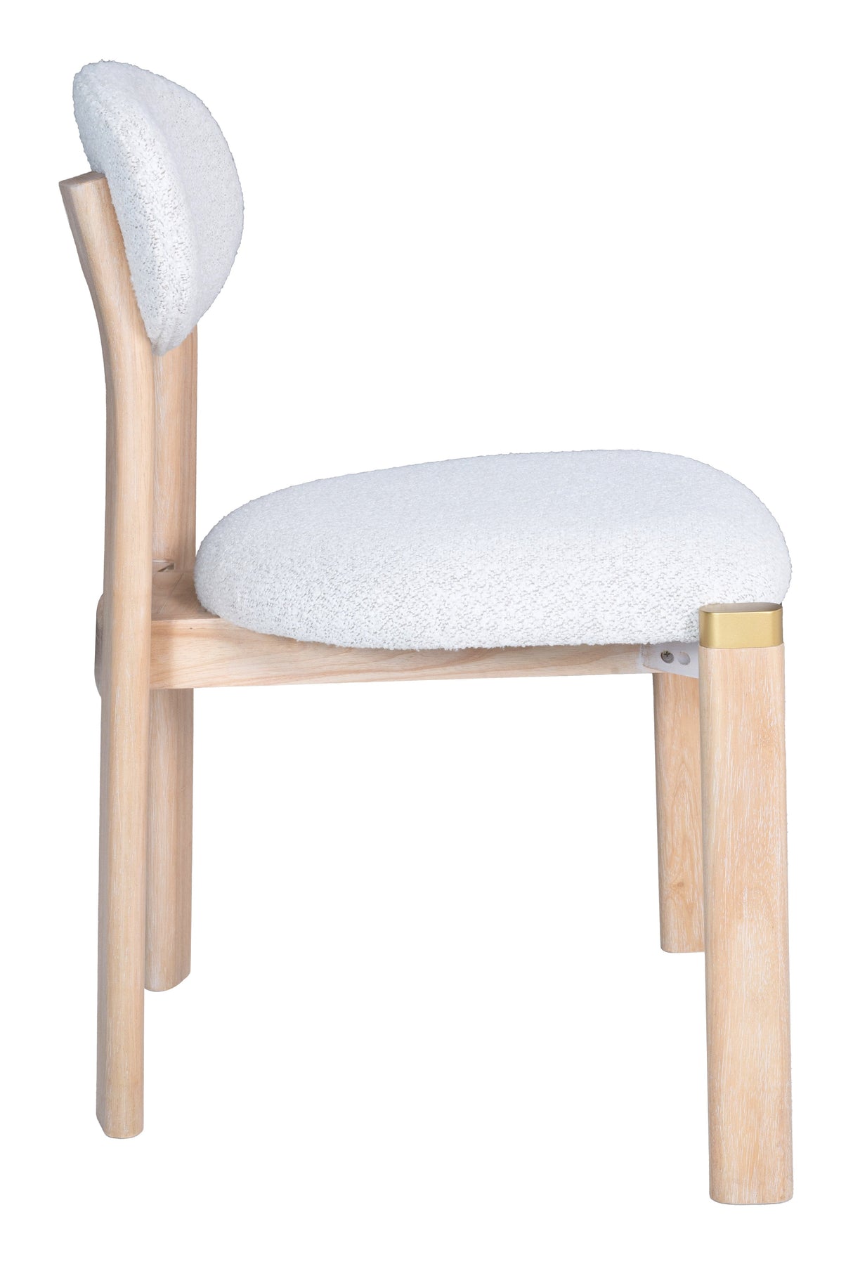 Rilou White & Natural Dining Chair (Set of 2) by Zuomod at Eve Furniture