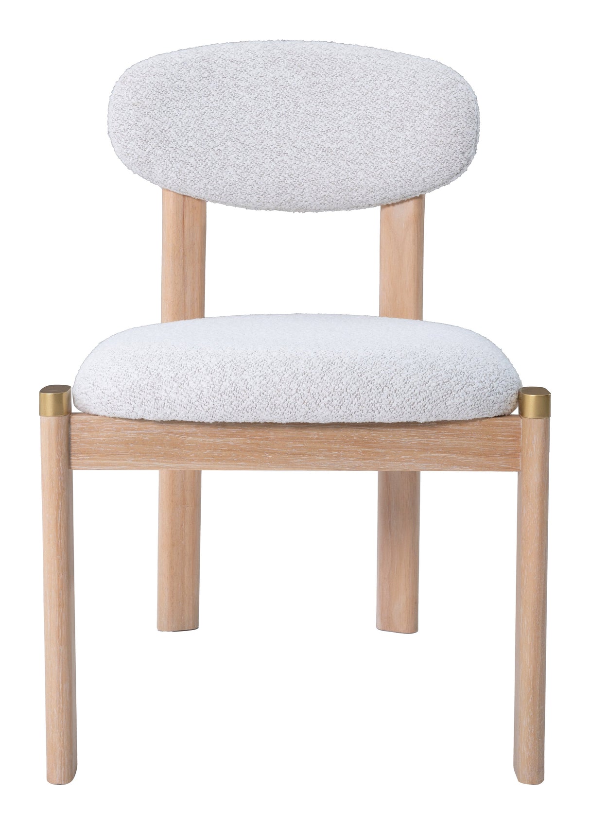 Rilou White & Natural Dining Chair (Set of 2) by Zuomod at Eve Furniture