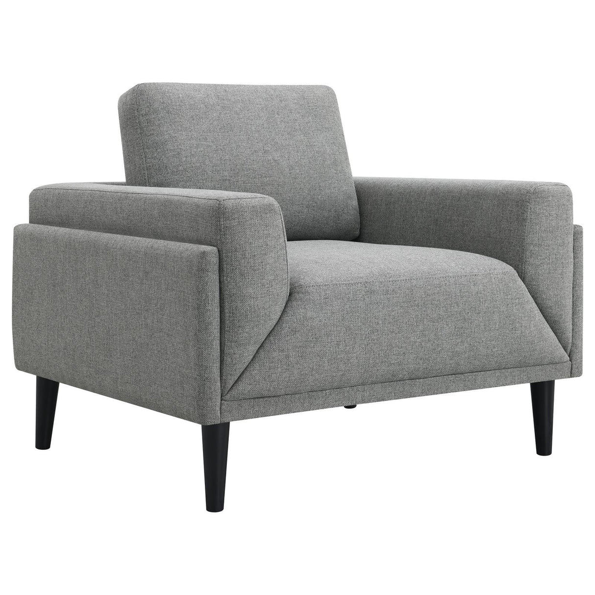 Rilynn Gray Upholstered Track Arms Living Room Set by Coaster at Eve Furniture