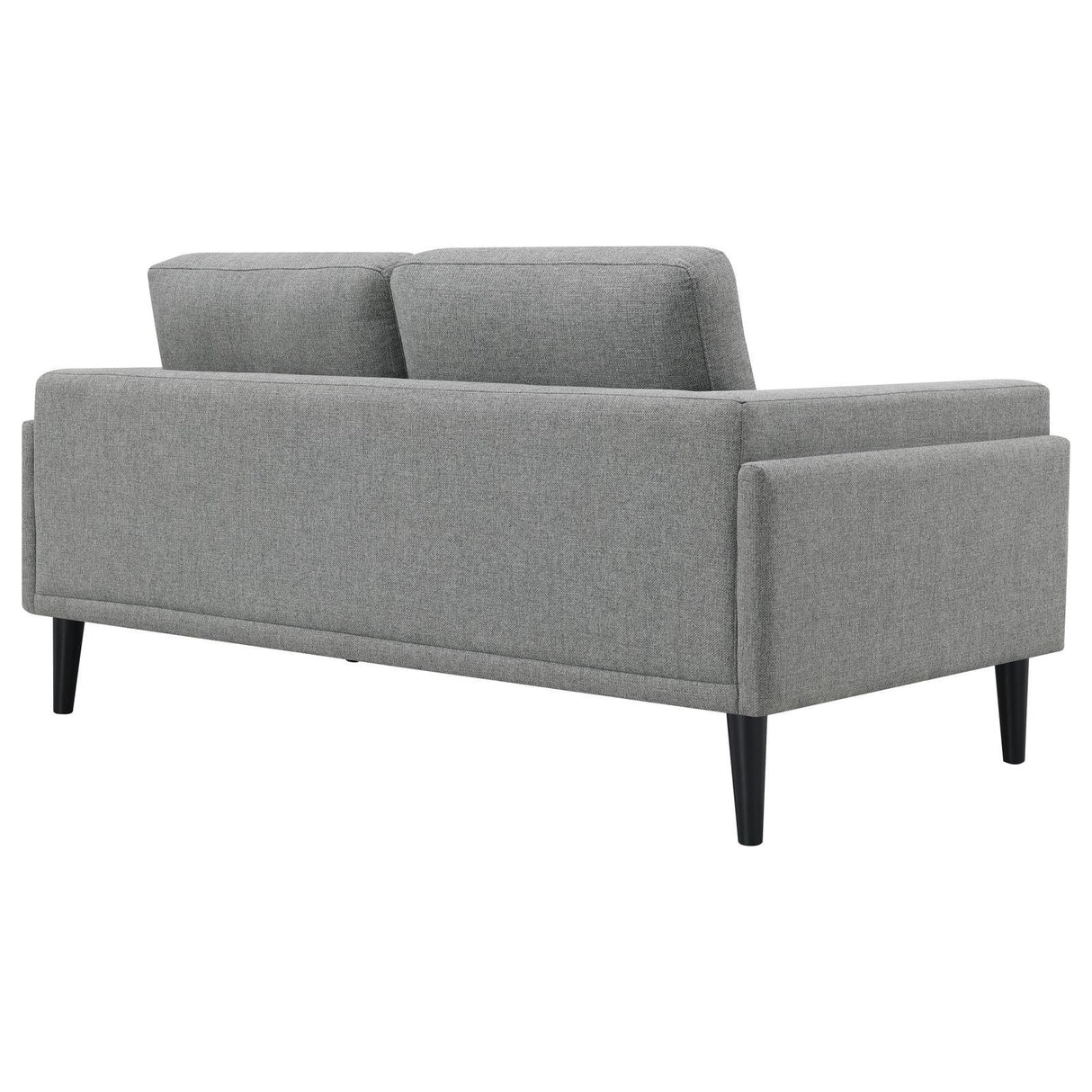 Rilynn Gray Upholstered Track Arms Loveseat by Coaster at Eve Furniture