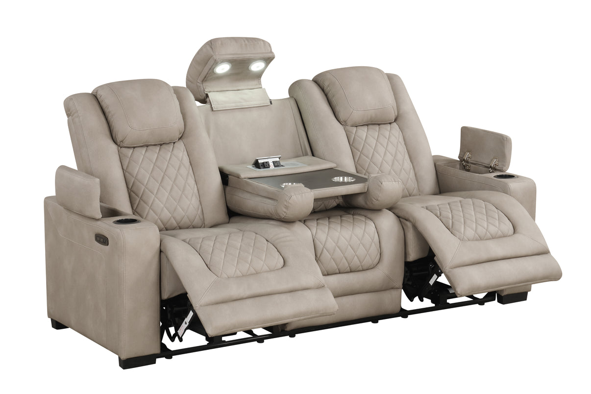 Rima Light Grey 3-Piece Power Reclining Living Room Set by New Era Innovations at Eve Furniture