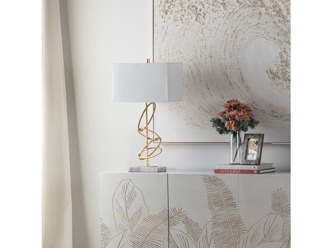 Ringo Gold/Grey Table Lamp by Crestview at Eve Furniture