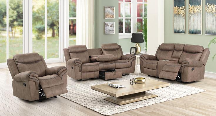 Rio Grande Brown Reclining Living Room Set by New Era Innovations at Eve Furniture