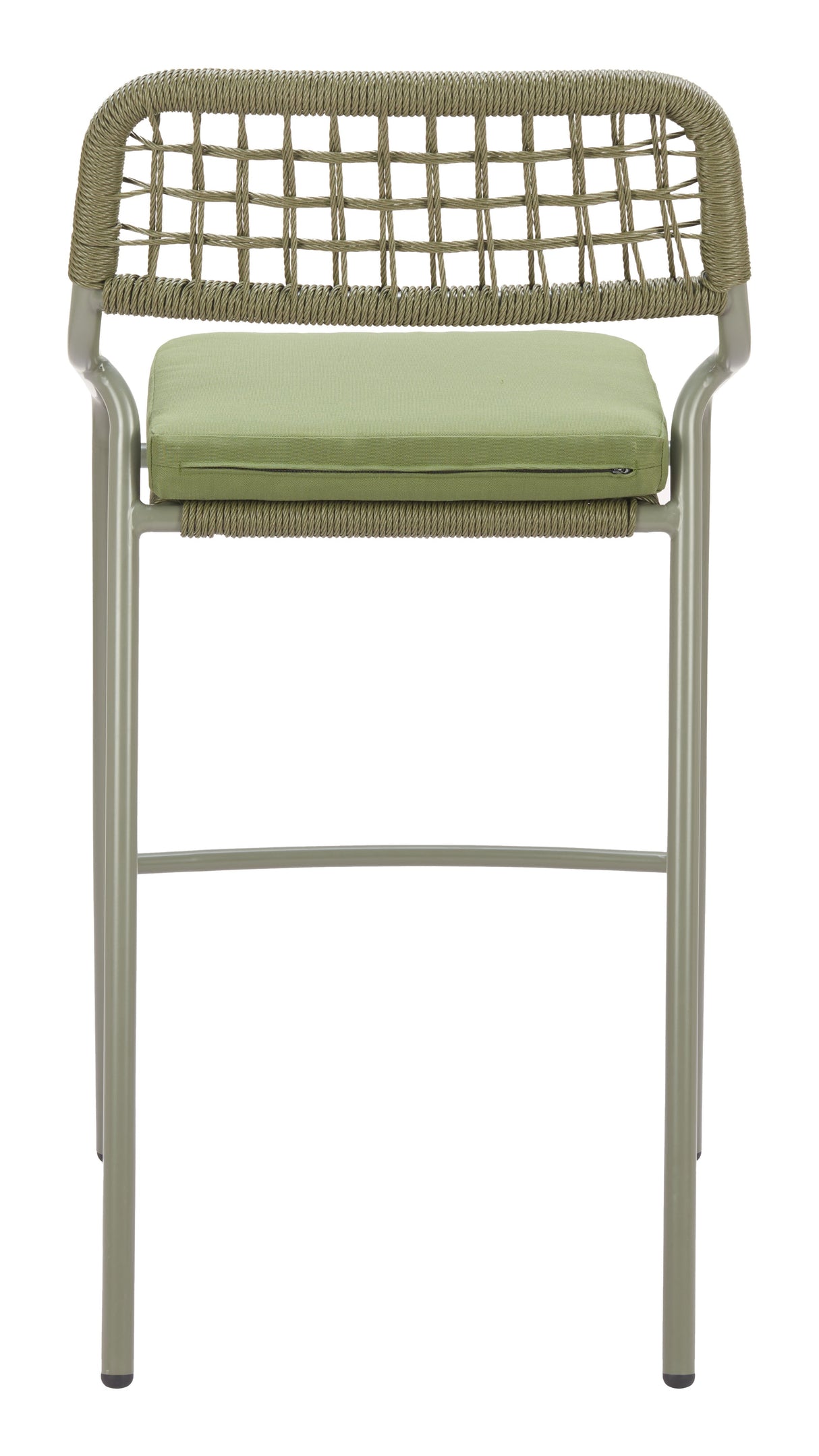 Rio Green Outdoor Barstool (Set of 2) by Zuomod at Eve Furniture