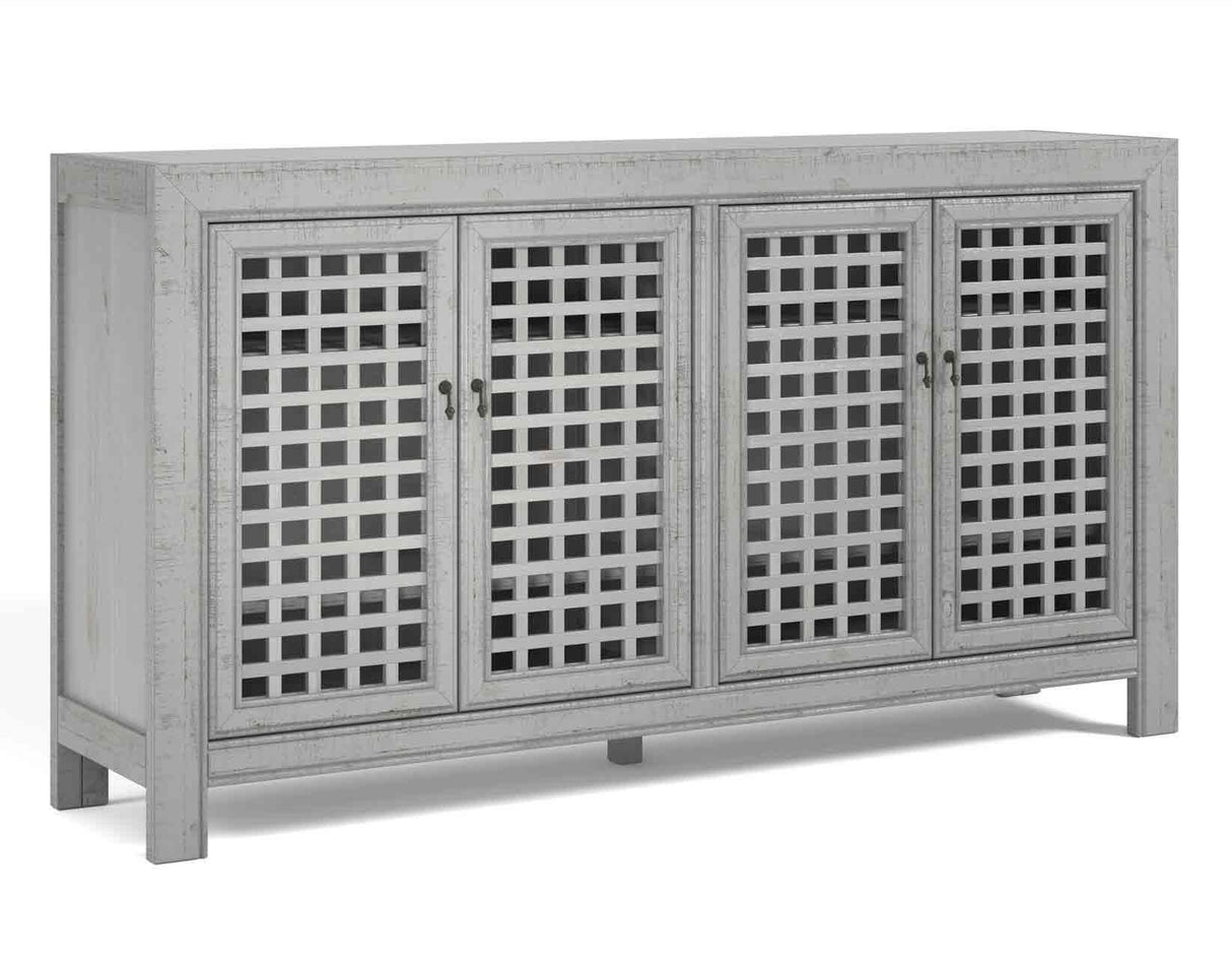 Rio Gray 4-Door Accent Cabinet by Steve Silver at Eve Furniture