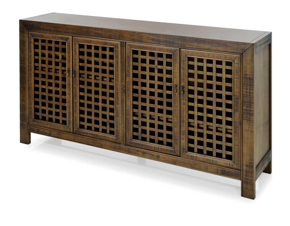 Rio Mocha 4-Door Accent Cabinet by Steve Silver at Eve Furniture