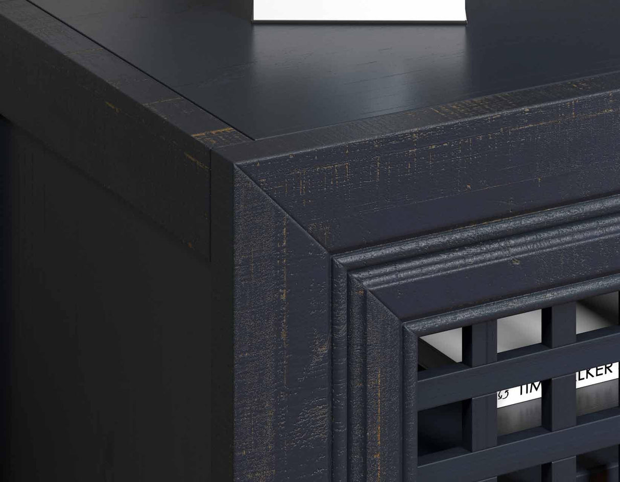 Rio Navy 4-Door Accent Cabinet by Steve Silver at Eve Furniture