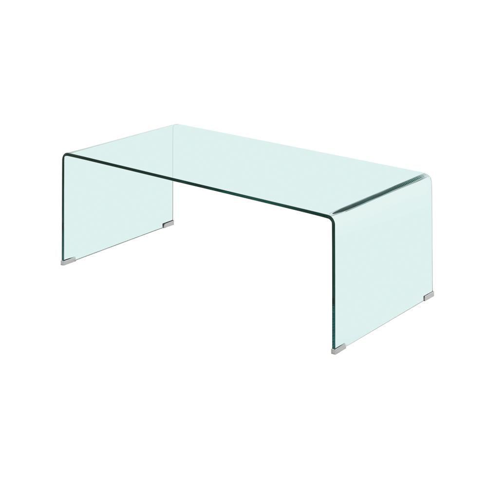Ripley Clear Rectangular Coffee Table by Coaster at Eve Furniture