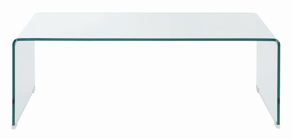 Ripley Clear Rectangular Coffee Table by Coaster at Eve Furniture