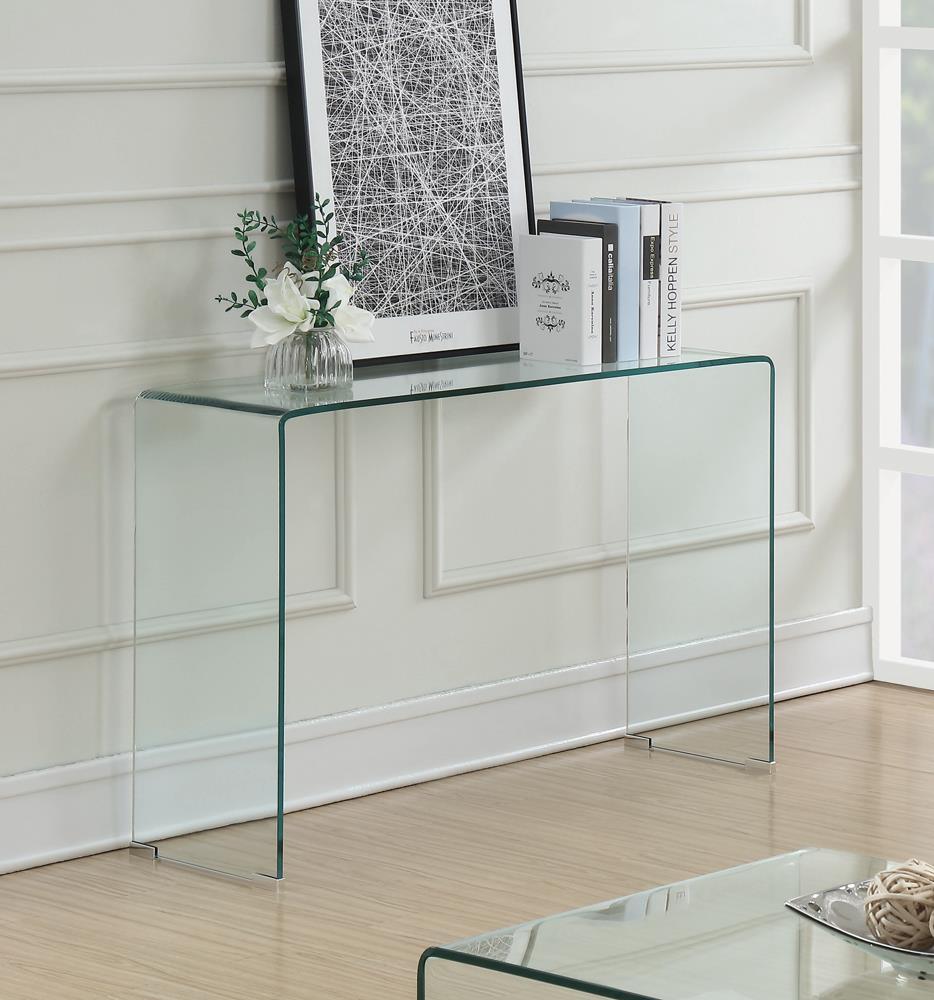Ripley Clear Rectangular Sofa Table by Coaster at Eve Furniture