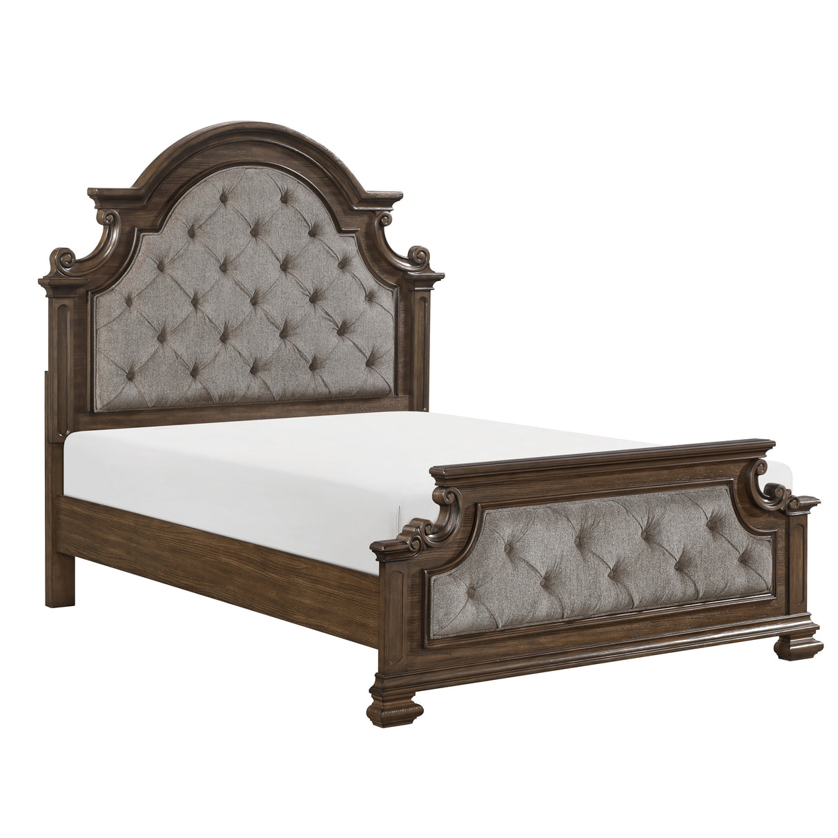 Ripple White Eastern King Bed by Homelegance at Eve Furniture
